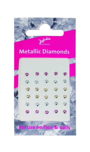 Metallic Diamonds Gesicht-Sticker