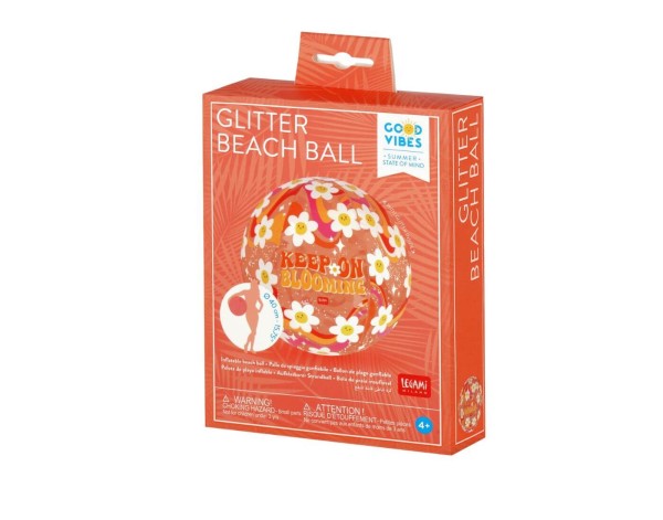 Aufblasbarer Glitter-Strandball - Daisy