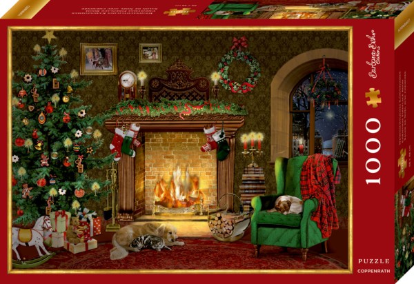 Puzzle Weihnachtliches Kaminzimmer (1000 Teile) Barbara Behr