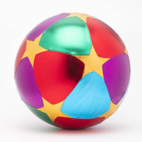 Ball Stoffsternballon 30 cm - multicolor aufblasbar