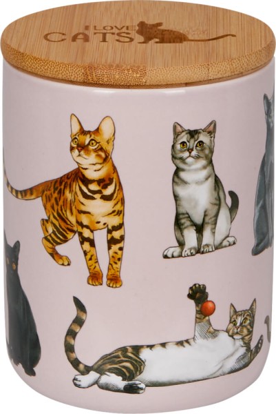 Vorratsdose Katzen - I love cats & dogs