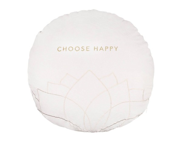 ZEN SPIRIT Kissen rund Choose Happy