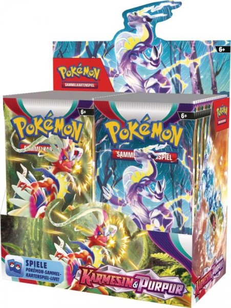 Pokémon Karmesin & Purpur Booster (1 Stück / einzelner Booster) PKM