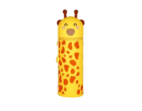 Federmäppchen Giraffe 2 in 1 aus weichem Silikon