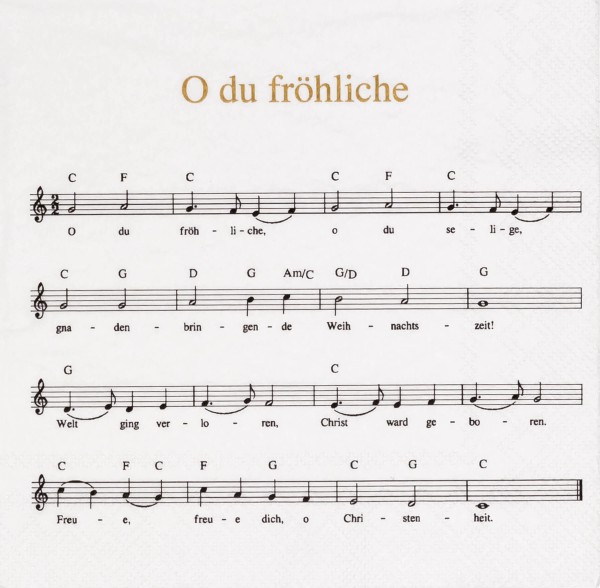 Serviette O du fröhliche