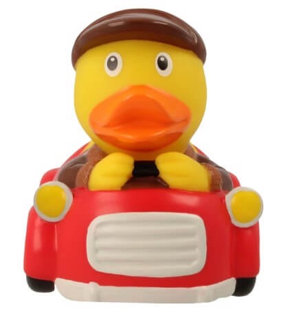 Badeente Autofahrer