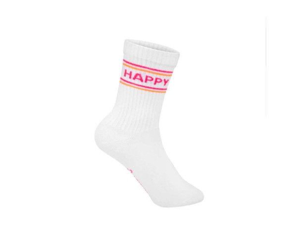 Socken - HAPPY Pink Neon (Größe 36-39)