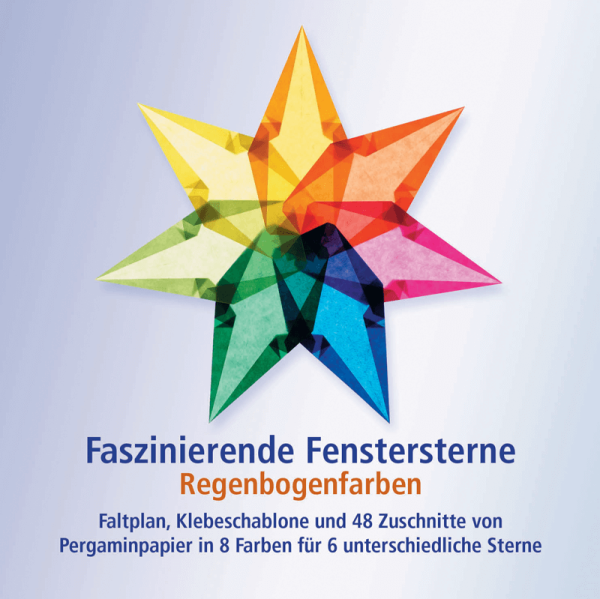 Fenstersterne - Faszinierende Fenstersterne - Regenbogenfarben