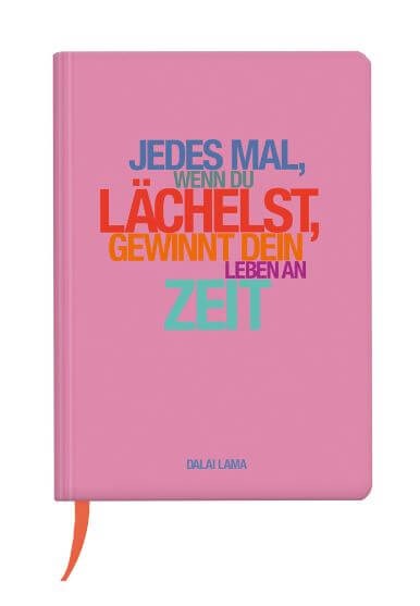 Notizbuch A5 Hardcover Lächelst