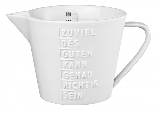 MESSBECHER "ZUVIEL DES GUTEN..."